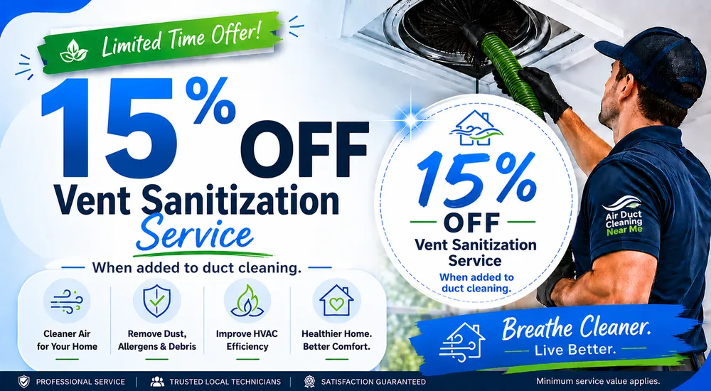 15% Off Vent Sanitization Service