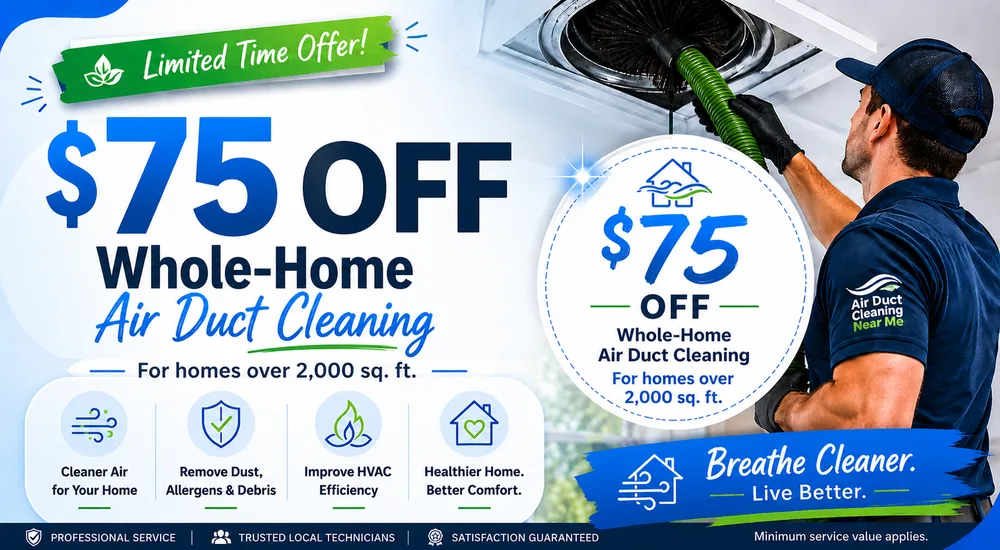 $75 Off Whole-Home Air Duct Cleaning