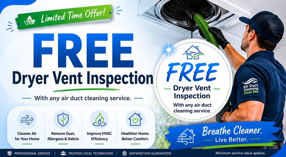 Free Dryer Vent Inspection